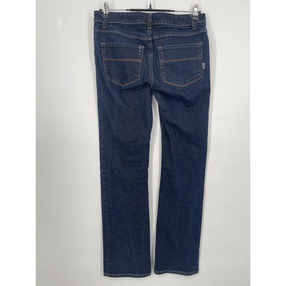 Patagonia Low Rise Dark Blue Straight Denim Pants Women's Size 27 Jeans - Picture 4 of 6